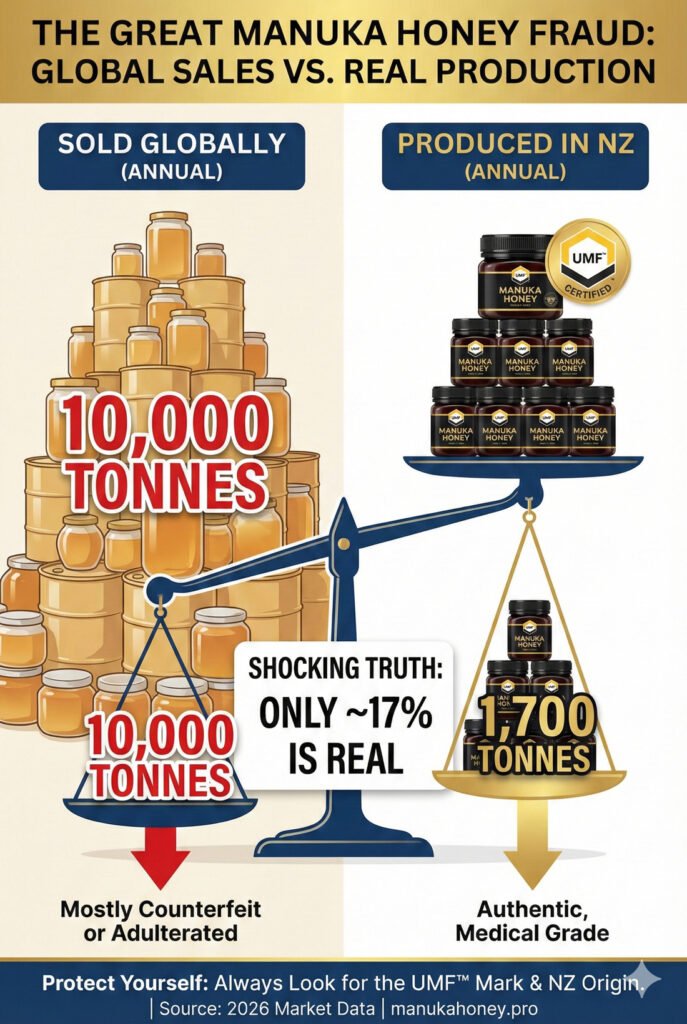 global manuka honey market statistics fake manuka stats